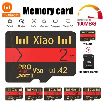 За Xiaomi Високоскоростна Карта памет, 1 TB И 2 TB U3 V30 Клас 10 Micro TF SD карта, 128 GB, 256 GB, 512 GB SD карта, За PC Cam Nintendo Switch