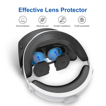 Нова Пылезащитная капак на Обектива за очила PSVR2 VR със защита от надраскване, Водоустойчив Силикон Защитно покритие за Аксесоари P-S VR2 PS VR 2
