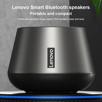Безжична колона Lenovo K3 Pro, съвместима с Bluetooth, съраунд стереозвук, музикален плейър с усилвател, високоговорител с висока разделителна способност