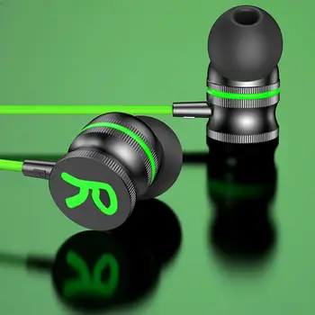 Слушалки с шумоподавляющим микрофон Слушалки с Кабел, високо качество на 3,5-мм ушите с шумоподавляющим Динамичен микрофон за мобилни телефони