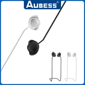 Кабел за влакчета за слушалки, водоустойчива силиконова аксесоари за слушалки, каишка силикон за слушалки, нетоксичен, 4 цвята, нежна, противоразрывный