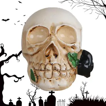 Хелоуин led Череп на Главата LED Светещи декорации под формата на Черепа Реалистичен Илюзорен Череп Светещи Декорации във формата На Скелет За Бар от духове Къща