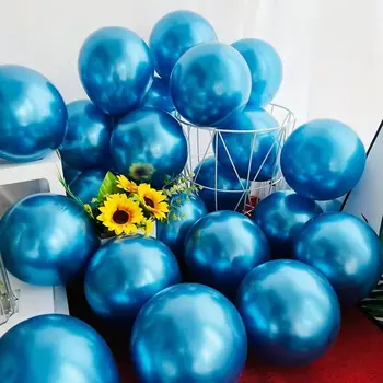 Комплект конфети от метални латекс балони, балони за рожден ден, Сватбени украси, парти по случай рождения ден, 5 