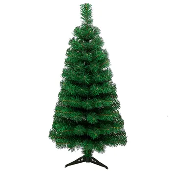 60 см Криптиране Зелена Коледна Елха Изкуствена Мини Коледно Дърво за Украса PVC Домашни Настолни Украса Навидад Нова Година 2023
