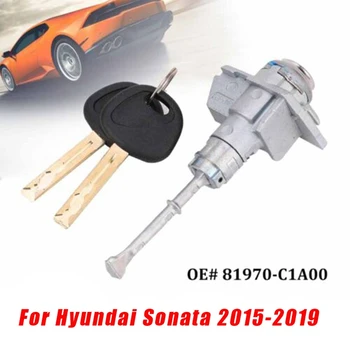81970-C1A00 За Hyundai Sonata 2015-2019 Цилиндър Заключване на входната врата С 2 Ключ В Събирането От Страна на водача Отляво 81970C1A00