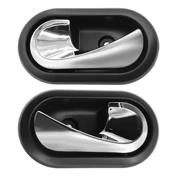 Вътрешни дръжки на вратите на автомобила, вътрешна врата копчето, Автоматична Вътрешна рамка, която да жаден, хром за Renault Logna/Duster 2012-2016